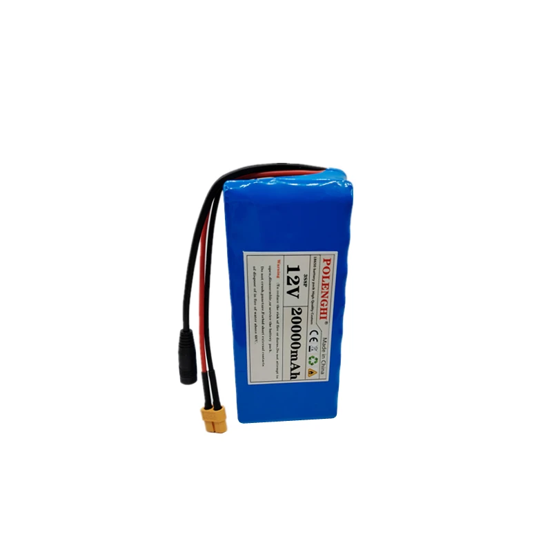 Placa de proteção da bateria do lítio para a lâmpada do mineiro do inversor, BMS, capacidade 100% verdadeira, 3s8p, 12V, 20Ah, 20000mAh, 18650