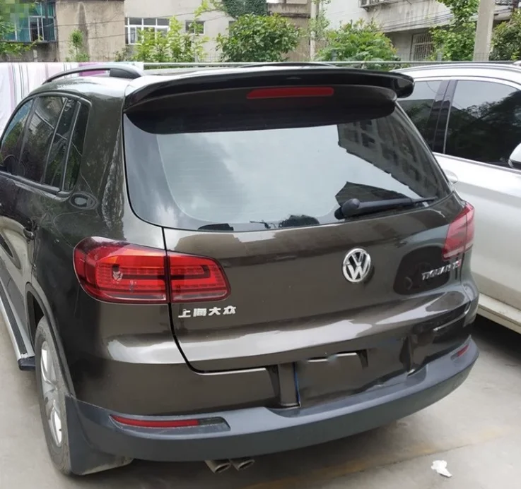 For Volkswagen VW Tiguan Spoiler 2009-2016 rear roof  Spoiler Wing Trunk Lip Boot Cover Car Styling