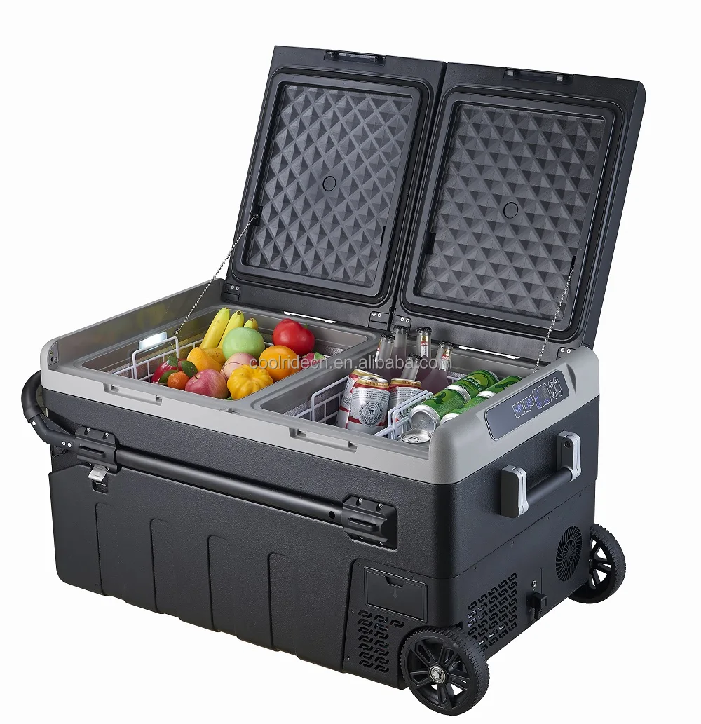 95L Portable Refrigerator Freezer 12/24V DC 110-240V AC Solar Trolley Refrigerator No Reviews Yet