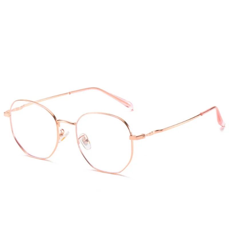 Women Myopia Glasses Men Metal Polygon Spectacle Frames For sight 0 -0.50 -1.00 -1.50  To -6.00