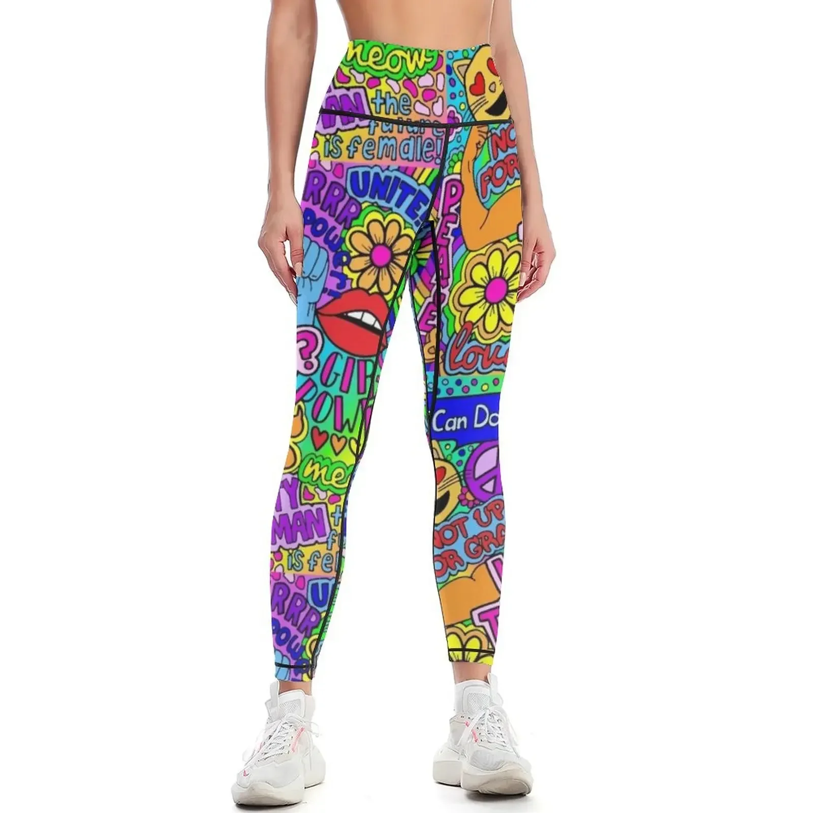 Who Run The World? Leggings harem pants Training pants gym pants for physical Womens Leggings
