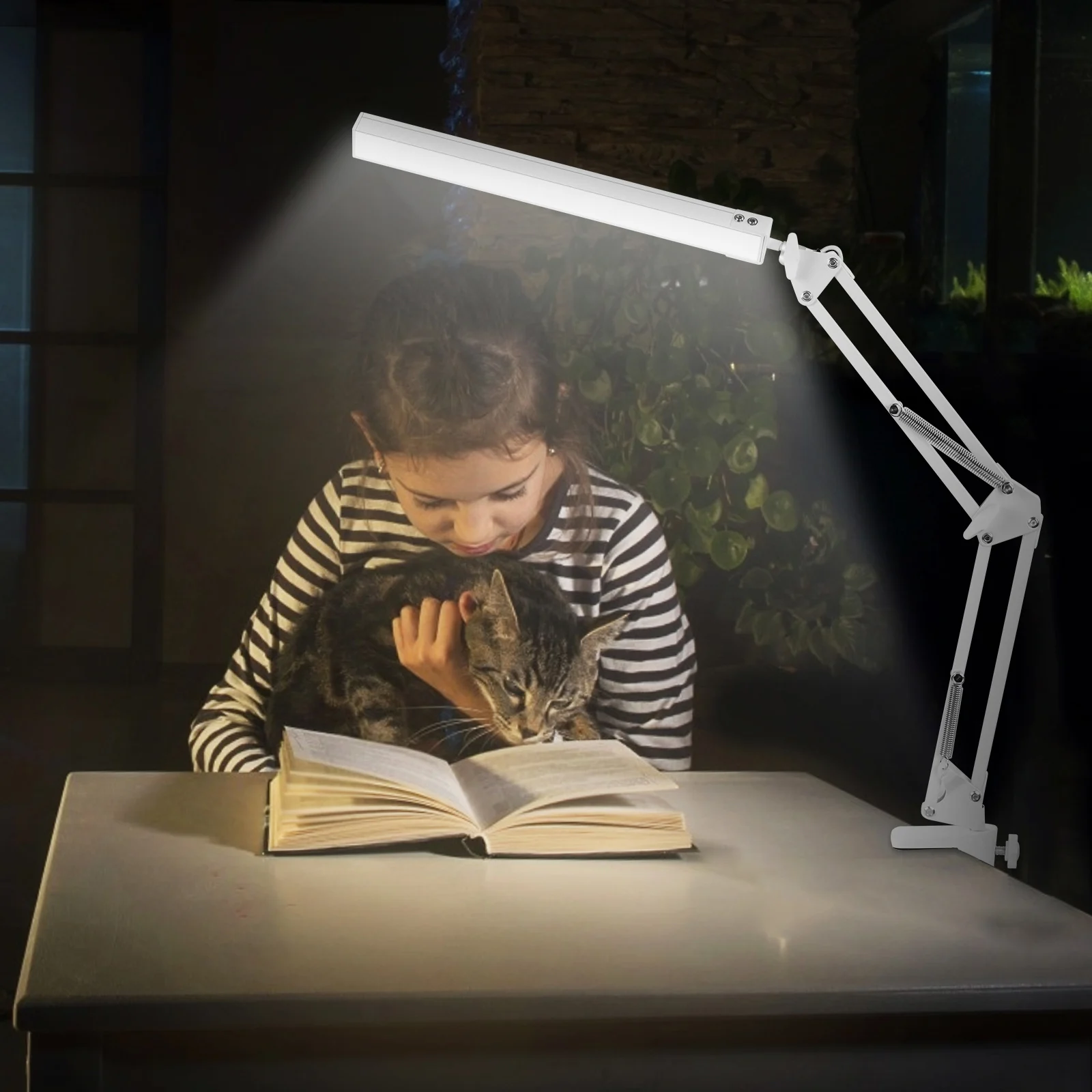 LED Desk Lamp Desk Light for Home Office Architect Light Table Lamp Clamp Lamp with Memory Function for Drafting Reading Study
