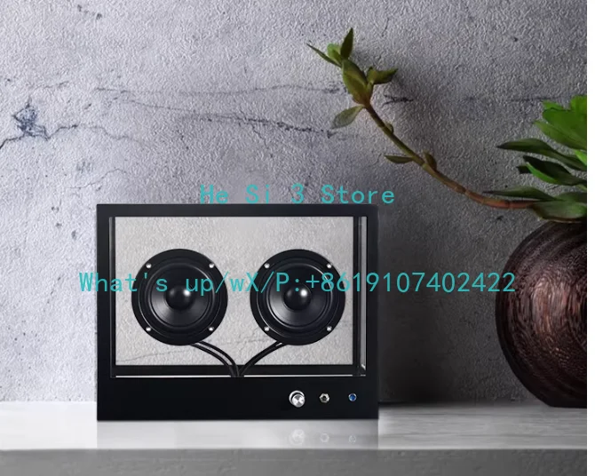 Transparent Acrylic Audio Industrial Wind Living Room Decoration Simple E-sports Room Ornament Desktop Bluetooth Speaker