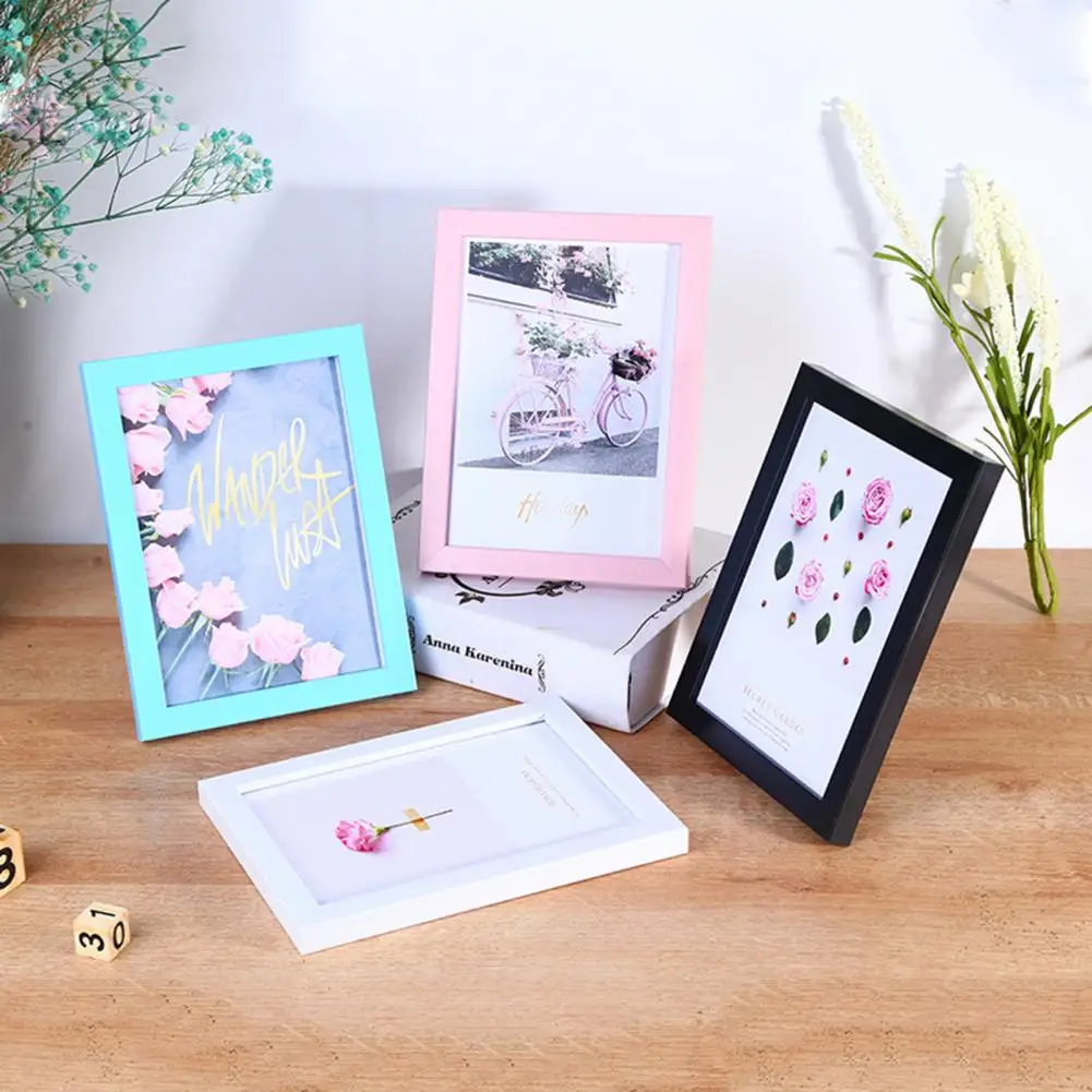 1 Set 5 Inch Photo Frame Patchwork Waterproof Picture Frame Thickened Foam Wall Hanging Photo Display Frame Household Supply