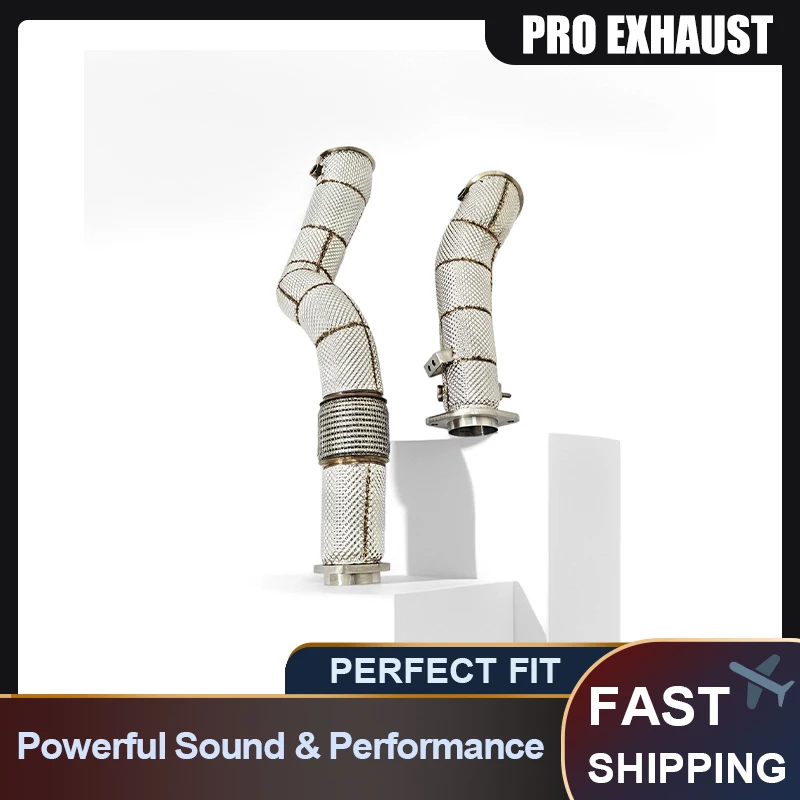 

PRO Suitable for BMW M2 M3 M4 3.0T S58 G80 G82 G878 cat Free Downspout + Insulated Stainless Steel Performance Exhaust Head