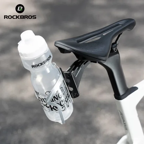 Imagen 2 del producto ROCKBROS-portabotellas para bicicleta, sillín trasero, soporte para botella de bicicleta, adaptador de montaje doble, extensión para triatlón, Ciclismo de Carretera MTB