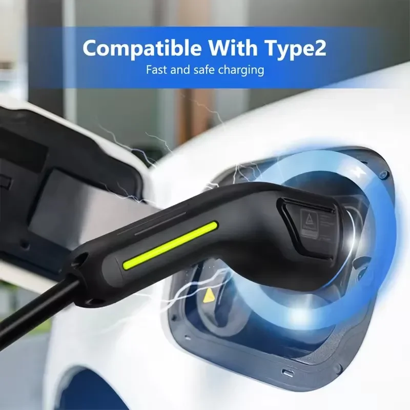 DIBOEV Factory Price EV Car Charger Level 2 16A 32A Adjustable 3.5kW 7KW 11KW Electric Charging Station Portable EV Charger