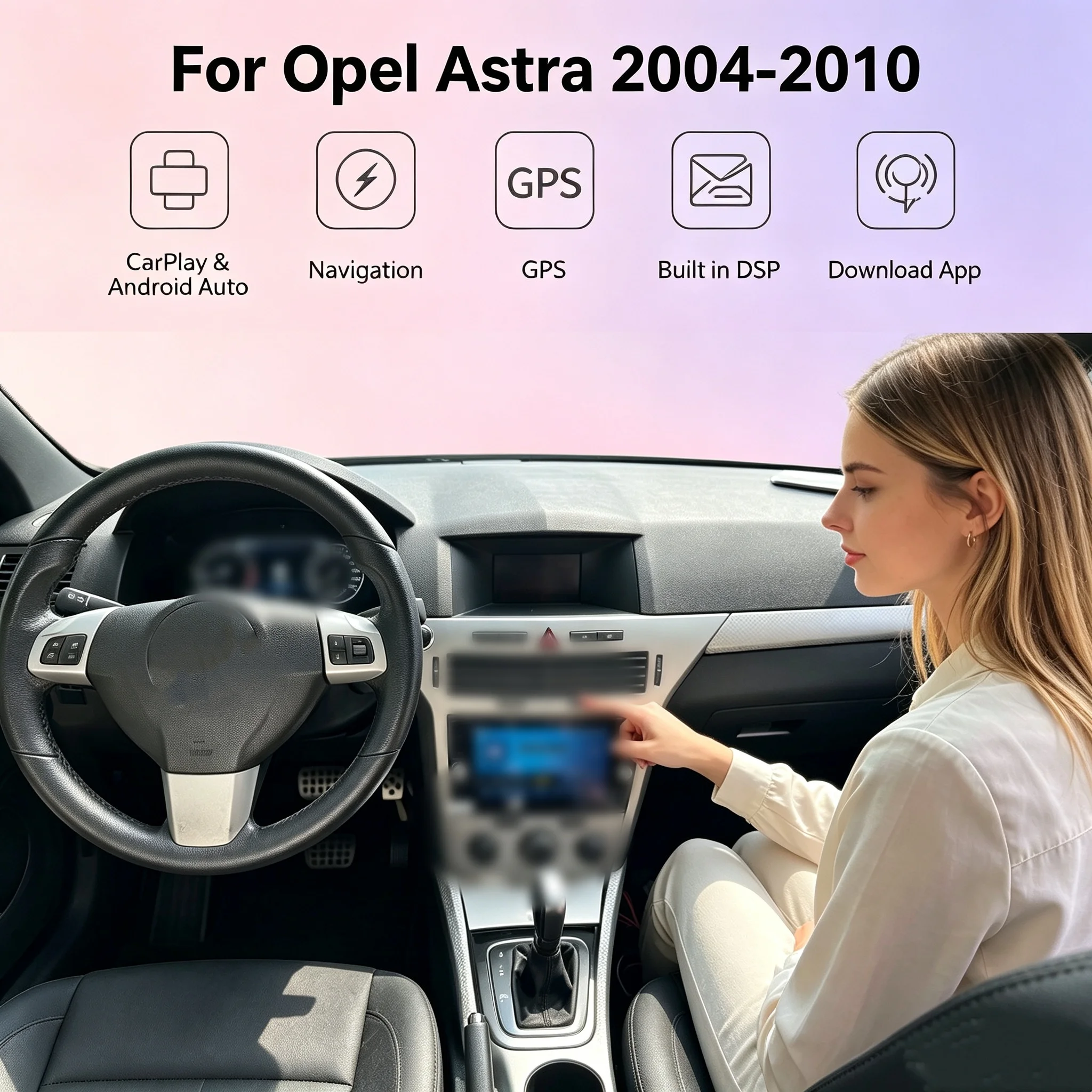 Cluster digital instrument cluster For Opel Astra 2004-2010 LCD instrument panel Speedometer