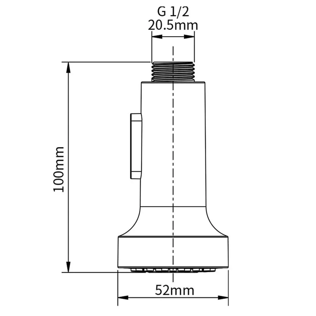 Sink Sprinkler 2 Functions G1/2 Extractor Nozzle Kitchen Faucet Pull Down Faucets Replacement Sprinklers Sprayer