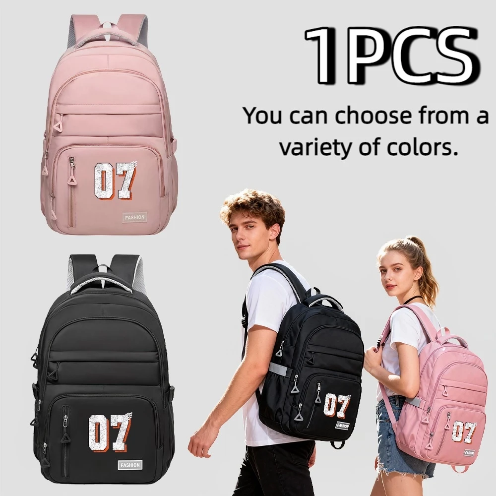 

Digital 07 Printed Backpack Suitable for School & Travel, Lightweight -Theft Bookbag with Adjustable Shoulder Straps