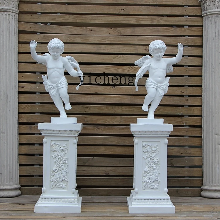 

ZYA Cupid Angel Figure Sculpture Pendant Angel Hotel Sculpture Pendulum home accessories room decoration