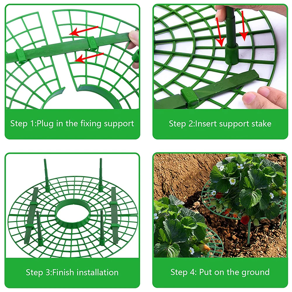 5/10/20 sztuk truskawka stojak rama truskawka obsługuje stojak uchwyt na uprawy roślin stojaki na utrzymanie owoców podwyższone ogrodnictwo stojak