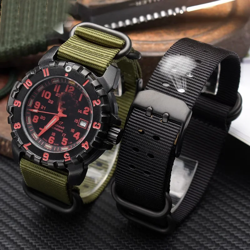 Nylon Watch Strap 22mm 23mm for luminox 3051 3080 3150 8800 watch band Waterproof and sweat resistant watches bracelet