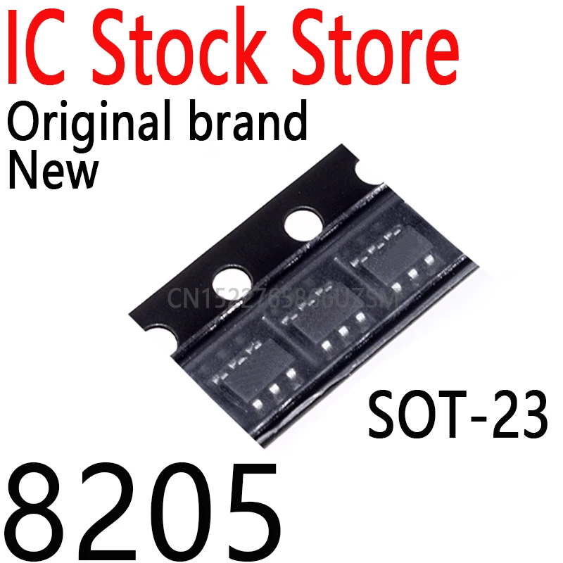 20PCS New and Original 8205S 8205A SOT-23 SMD Lithium Battery Protection Chip (Marking 8205 )8205