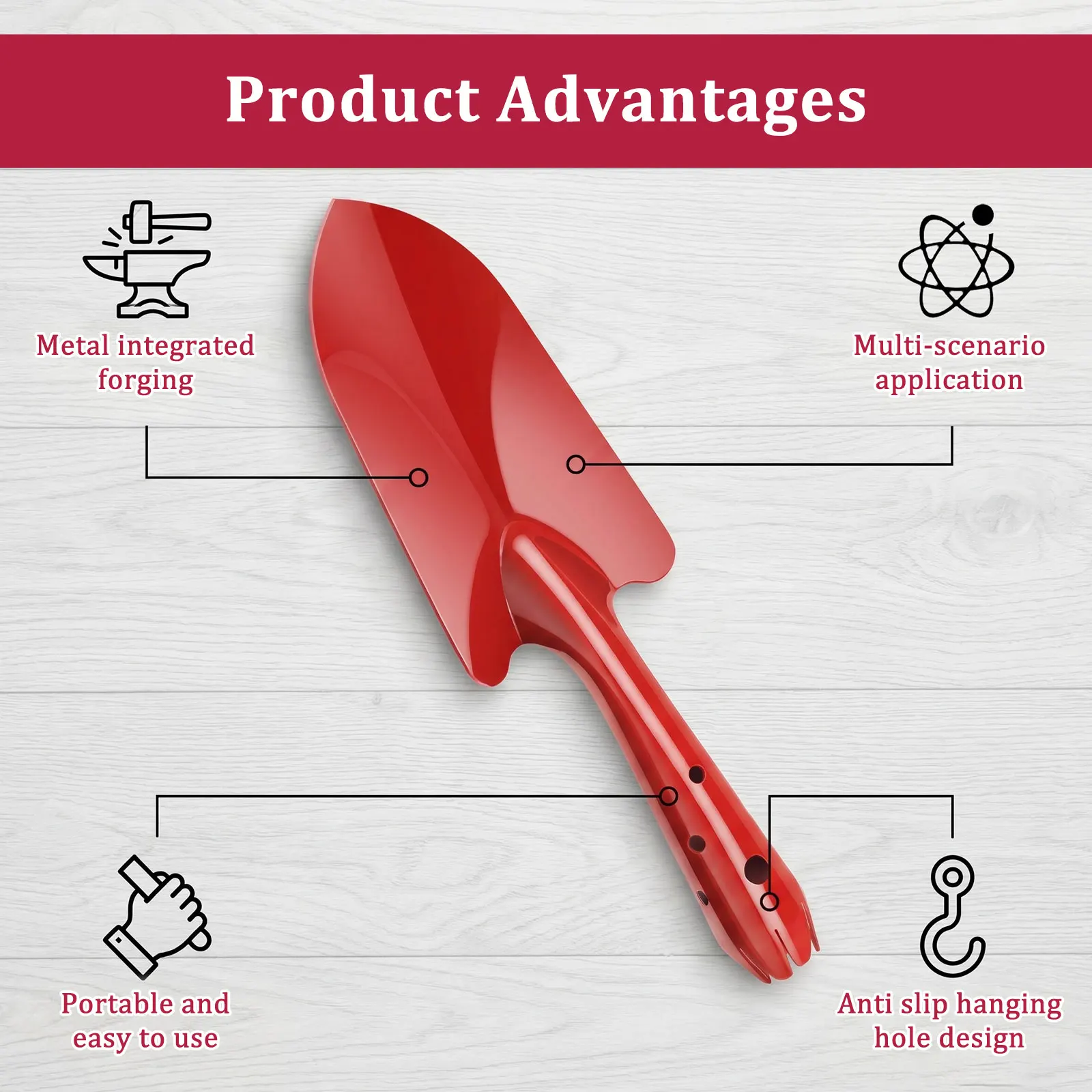Garden Trowel Rust Resistant M - огляд і ціна Trowel Garden Tools