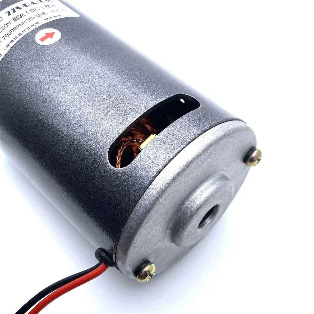 77 مللي متر DC220V مزدوج كروي المحرك 350 واط/680 واط 7000 دورة في الدقيقة ل مخرطة المغزل آلة حبة محرك الطاقة 36 فولت-220 فولت 10 مللي متر رمح #4