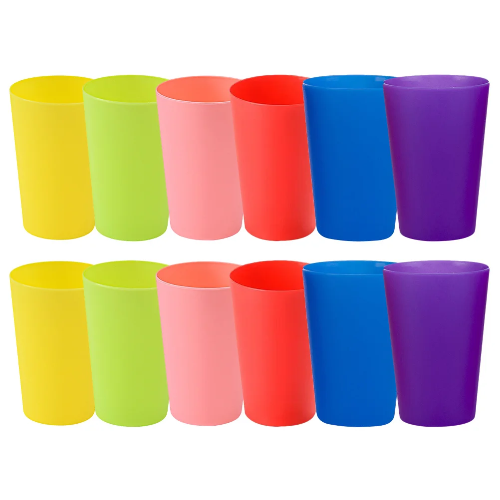 Juego educativo de 12 Uds de tazas apilables para bebés pequeños, tazas coloridas brillantes para niños, Kit de actividades de juego de aprendizaje preescolar