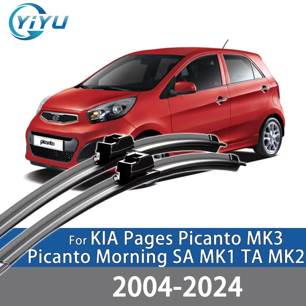 

2PCS Car Front Wiper Blades For KIA Pages Picanto MK3 Picanto Morning SA MK1 TA MK2 2004-2024 Windshield Windscreen Accessories