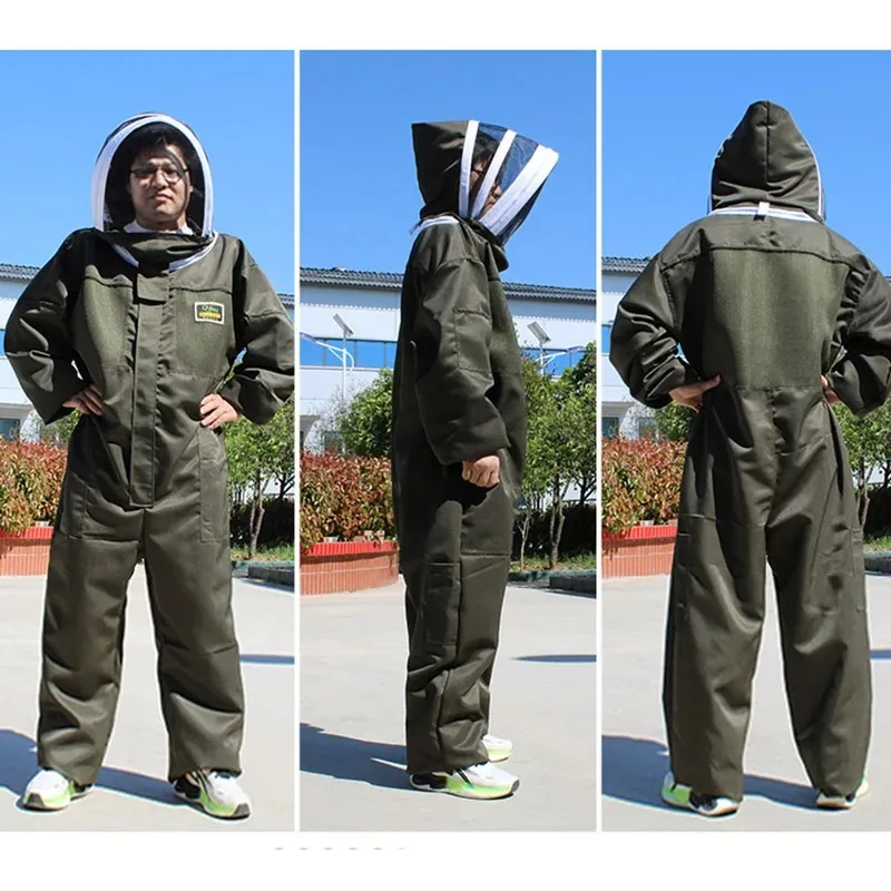 

Beekeeping Suit Equipment Ventilated Bee-proof Clothing Beekeeper Brown Stain-resistant Work Clothes Costume Apiculture Supplies