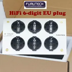 Japanese Furutech e-TP60 HiFi power socket made of aluminum alloy material with 6-position socket and static absorption box