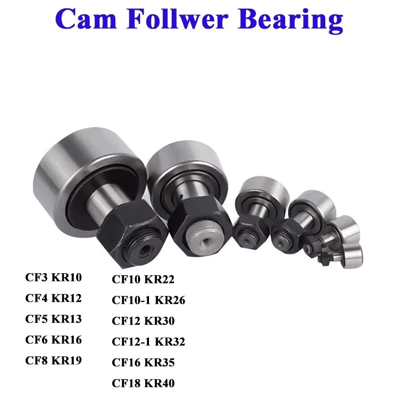 2/4pc CF3 CF4 CF5 CF6 CF8 CF10 CF12 CF16 KR10 KR12 KR13 KR16 KR19 KR22 Cam Follower Needle Roller Bearing Wheel And Pin Bearing