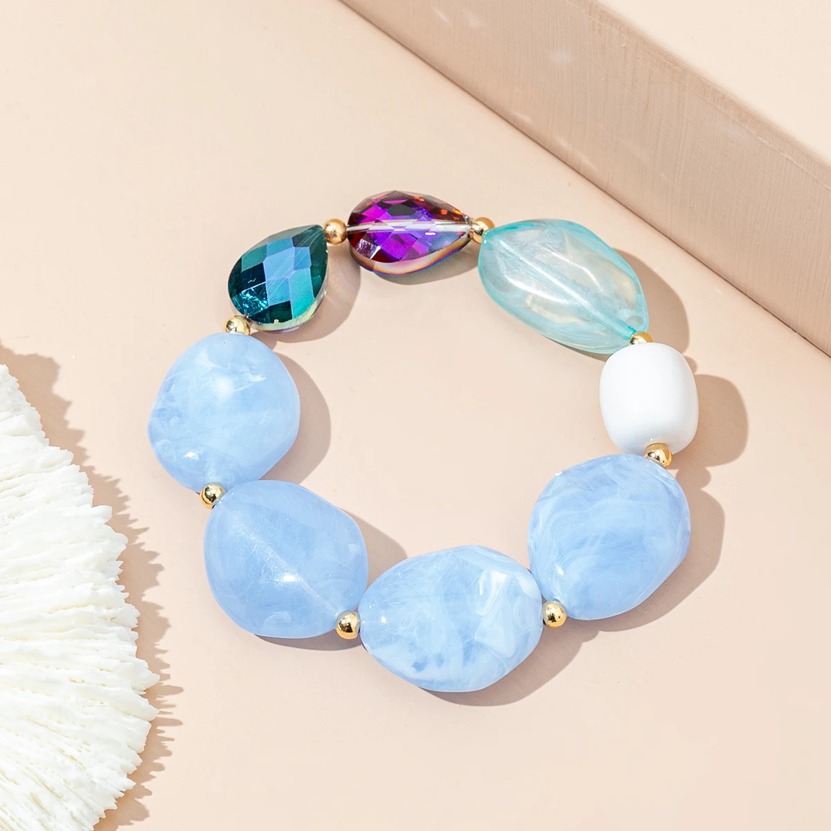 Irregular Bead Bracelet for Lady Geometric Bracelet for Women