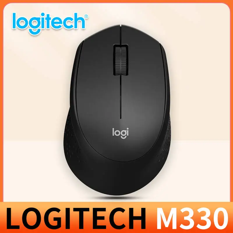ماوس المكتب Logitech M330 Professional مدمج وهادئ ومريح للحمل ومريح للمس ومصمم خصيصًا