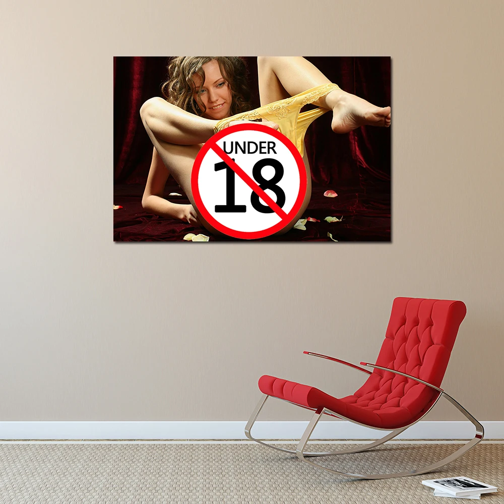 Decorative Canvas Paintings Uncensored Nude Girl Posters and Prints Sexy Beauty Ass Pussy Wall Art Picture For Home Room Decor