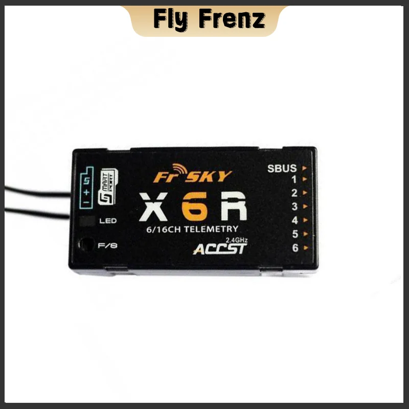 FR X6R 2.4G 16CH SBUS RC Receiver PCB Antenna Smart Port Data Return for Open TX Taranis X9D Jumper T16 T18 RC Drone