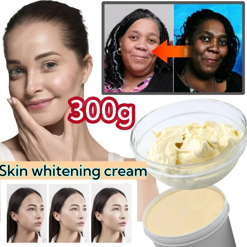 Strong Effective Best Bleaching Whitening Cream Facial Neck Hands Feet Without Side Effects Dark Black Brighten Skin Care 300g