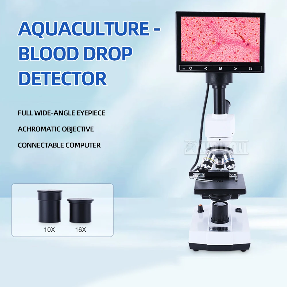One Drop Blood Detector, Blood Cells, Sperm, Aquaculture, Portable Microscope, Skin Mite Detector 2025 NEW