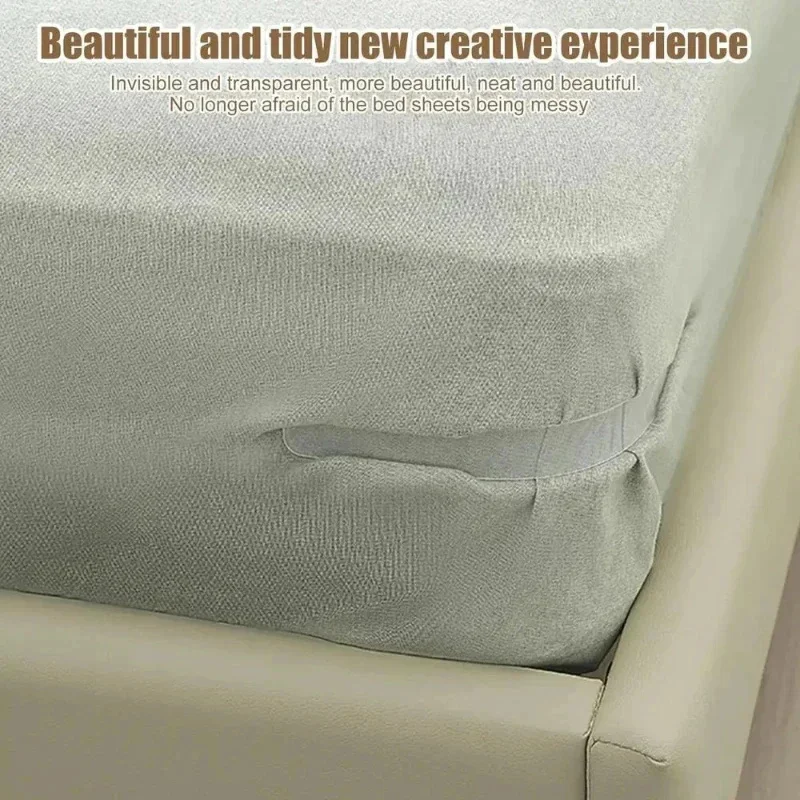 

Durable Bed Sheet Clips 4pcs Mattress Holder Grippers Corner Tightener Straps Fasteners Non Slip Bedding Protector Fixing Tools