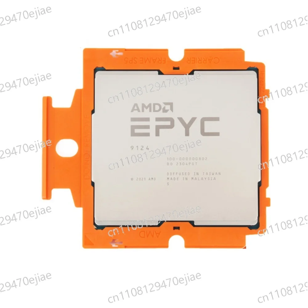 9124 PROCESSOR 16 Core Base 3.0GHZ to Max 3.7GHZ 64MB L3 CACHE TDP 200W SP5 SOCKET GENOA PCIE5.0 For Server