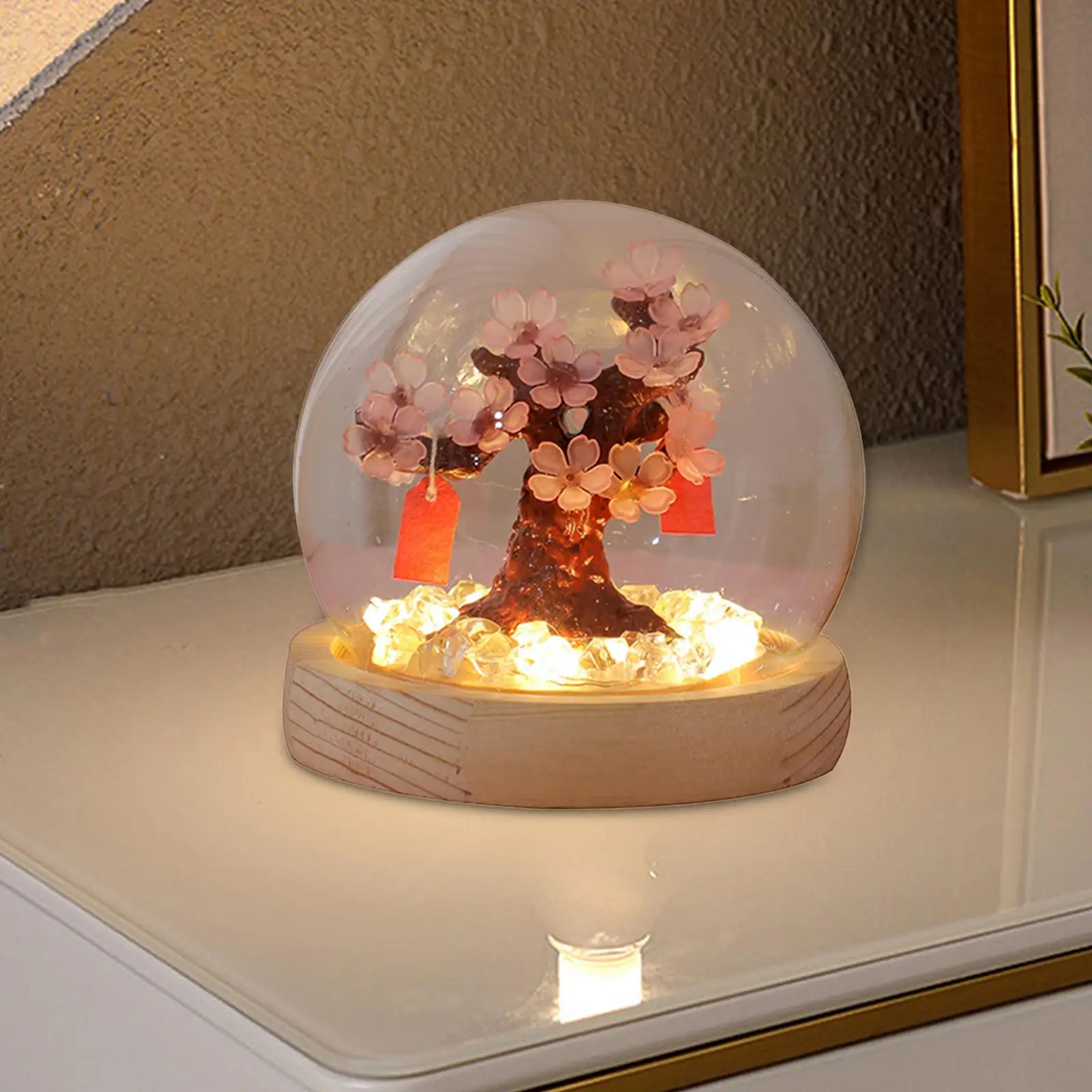 DIY Flower Night Lamp NightStand Lamp Sleep Lamp Home Decorative Flower Night Light for Dormitory Living Room Anniversary Party