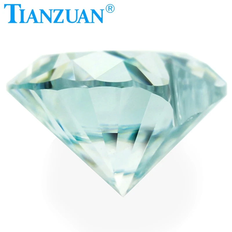Blue Color Heart Shape Moissanite Diamond Cut Loose Gems Stone For Jewelry Making