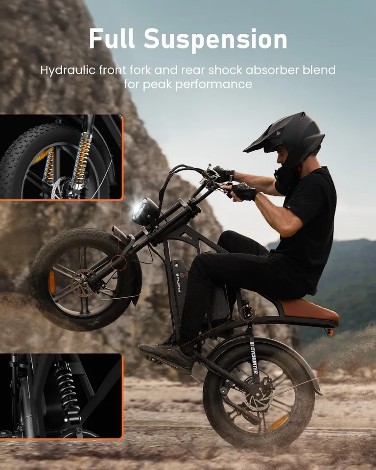 -26ah Electric Bike 48V 26Ah Dual Battery 28MPH Adult Ebike image 5