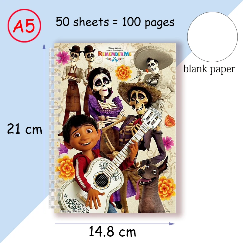 Imagem -06 - Bonito Animação Coco Disney Filme Mercadoria Caderno Espiral Nota Livro Material Escolar em Carousell Cartoon Papelaria Crianças Presente