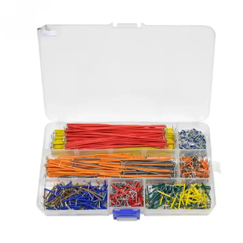 140/350/560/840Pcs U Shape Solderless Breadboard Jumper Cable Wire Kit For PCB Bread Board Prototyping Circuits, For DIY