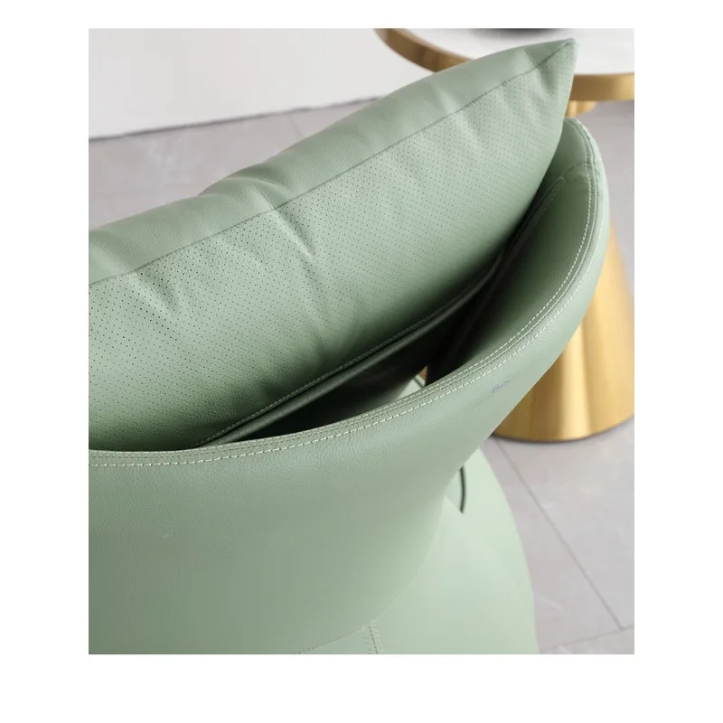 럭셔리 360도 회전 라운지 체어 모던 미니멀리스트 레이지 싱글 소파 체어 디자이너 리클라이너 거실 발코니 악센트 체어