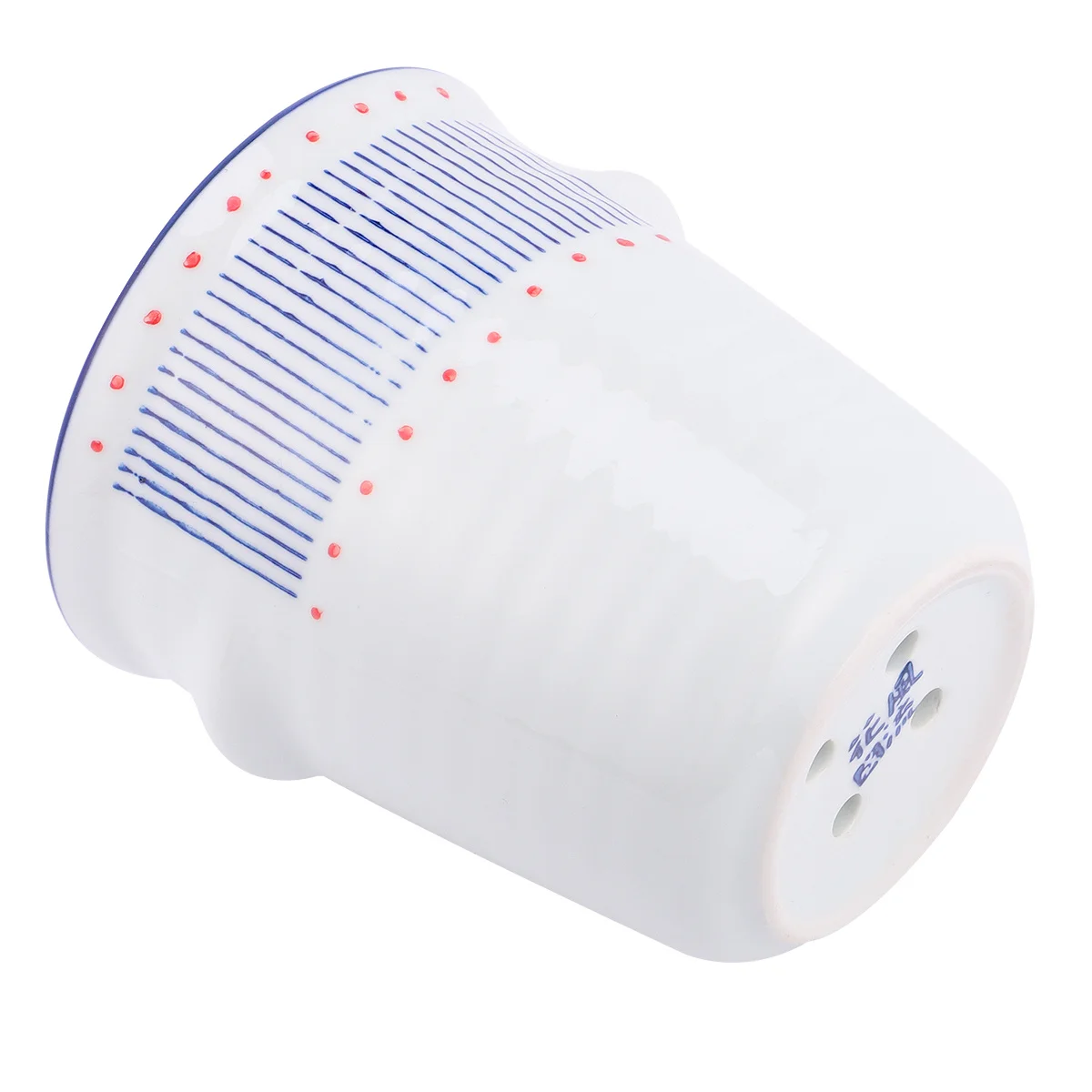 

1Pcs Ceramic Chopstick Holder Stylish Kitchen Countertop Organizer with Drainage Hole Handcrafted Decoration for Dining Room Use