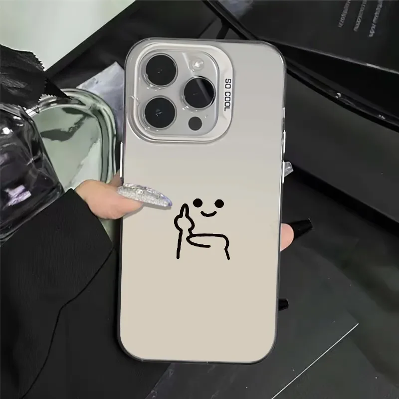 Роскошный скраб-мультяшный чехол для телефона для iPhone 17 AIR 16 15 14 13 12 11 Pro Max X XR XS XSMAX 16e 7 8 PLUS MINI Y2k Противоударный чехол