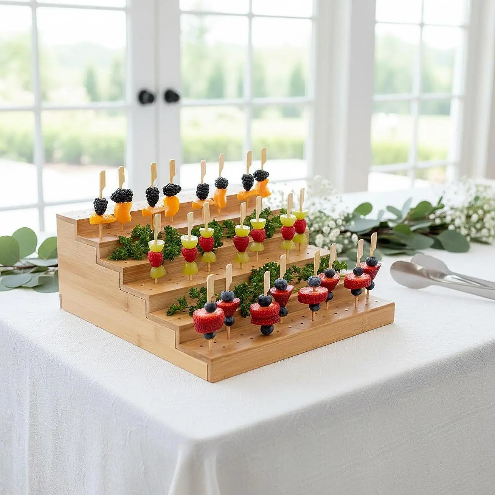 Lollipop Holder Bamboo Decoration Cake Stand Candy Holder Lollipop Hold Stand for Window Display Birthday Parties Baking