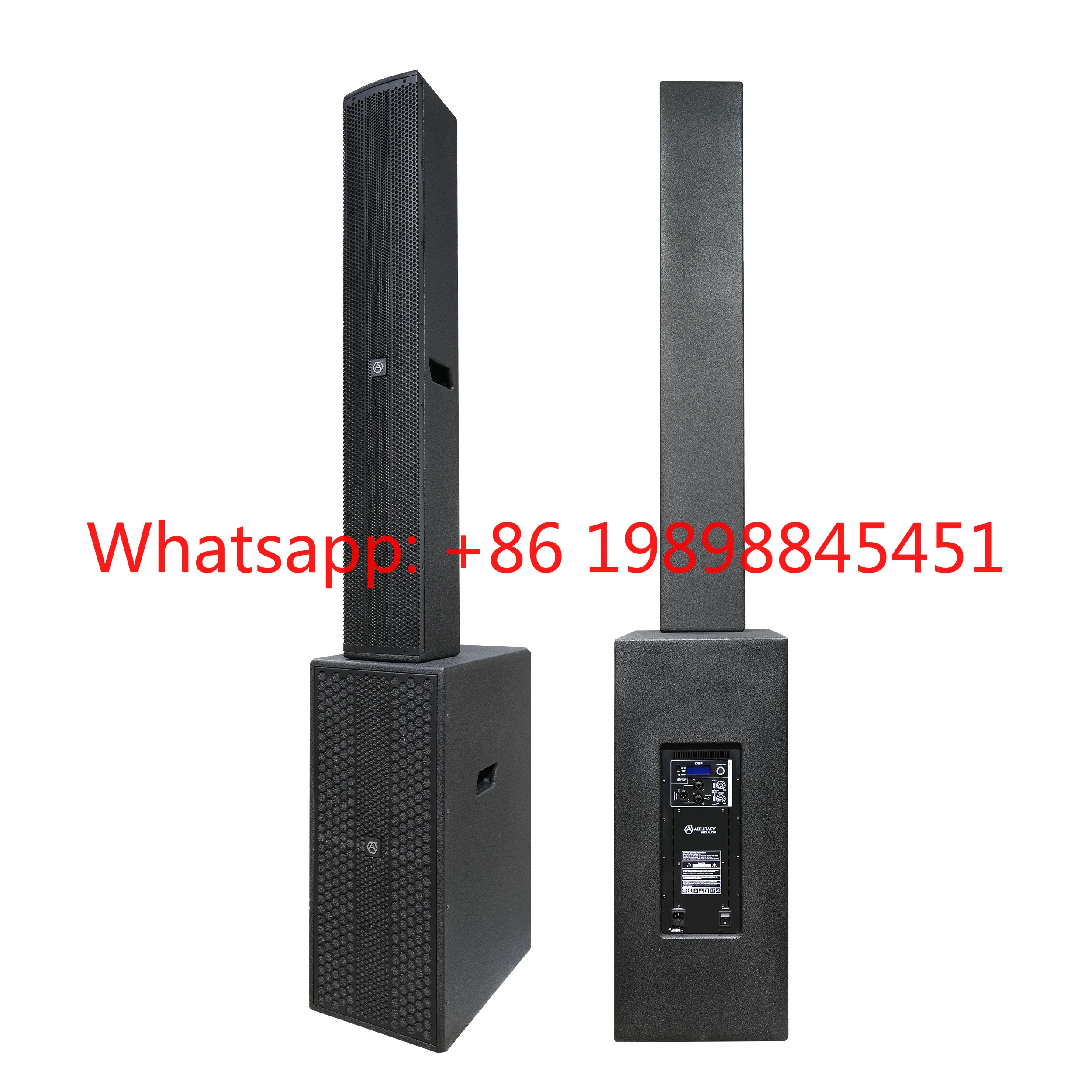 RQSONIC AC41D3 1200W Wooden Active Column Array PA Speaker