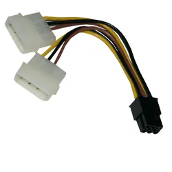 Graphics card 4PIN to 6PIN Adapter Cable 4-Pin Molex to 6-Pin PCI-Express PCIE Video Card Power Converter Adapter Cable