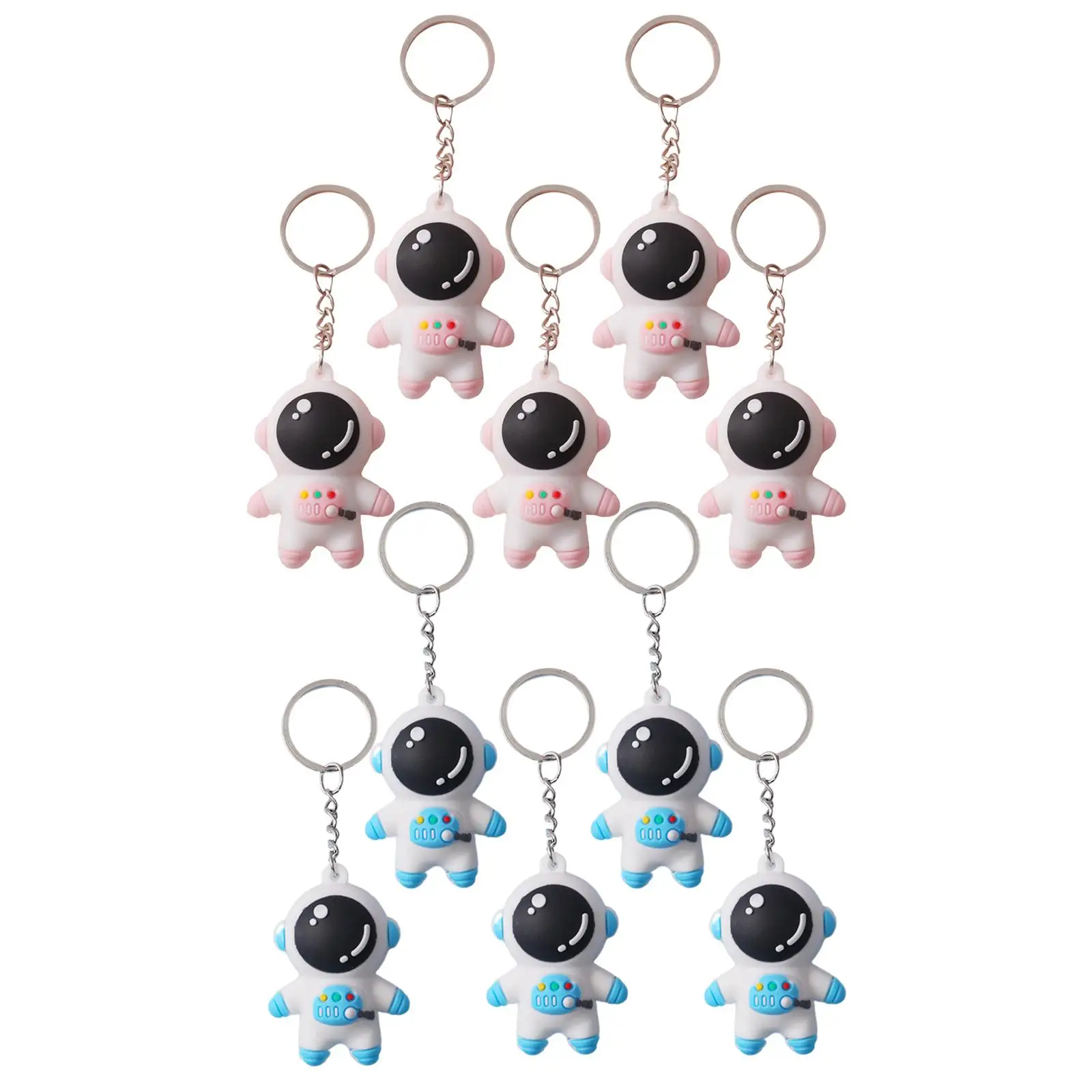 5x Astronaut Keychain Exquisite Unique Keyring Car Keys Holder for Cool Gifts