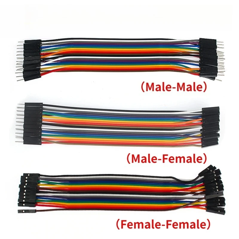 Dupont Jumper Wire 20Pin 10cm 15cm Male To Male + Male To Female and Female To Female Dupont Line for Arduino DIY KIT Breadboard