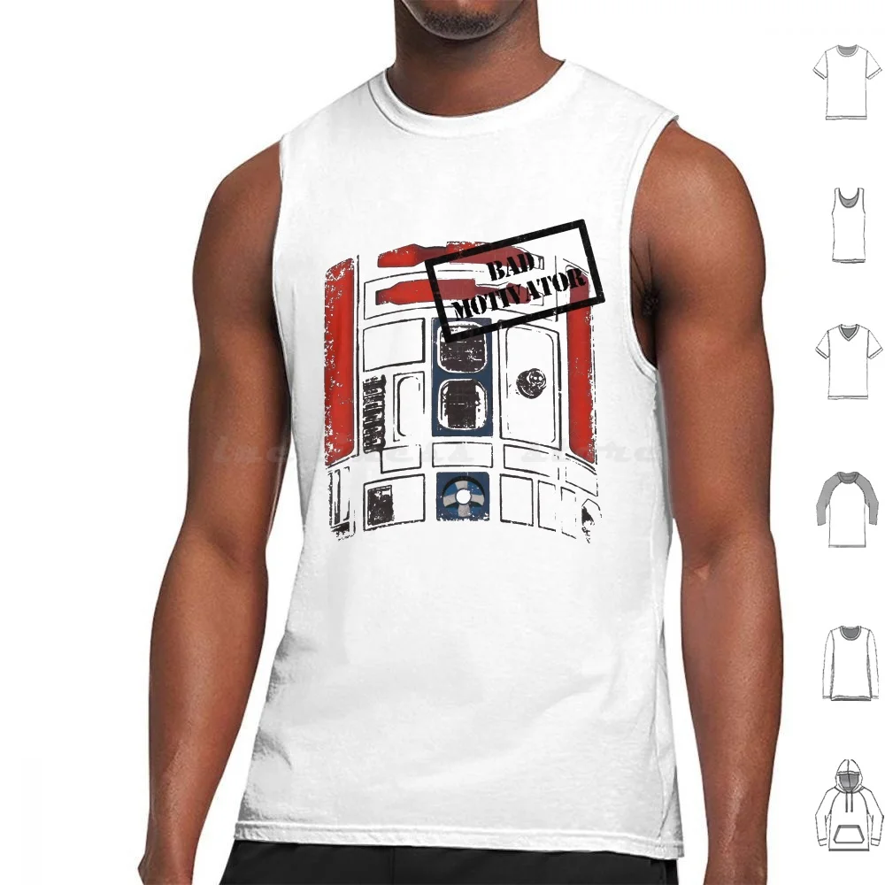 Bad Motivator Tank Tops Print Cotton Bad Motivator R5 D4 R5D4 Droid Luke Skywalker Scifi Science Fiction Robot A New Hope