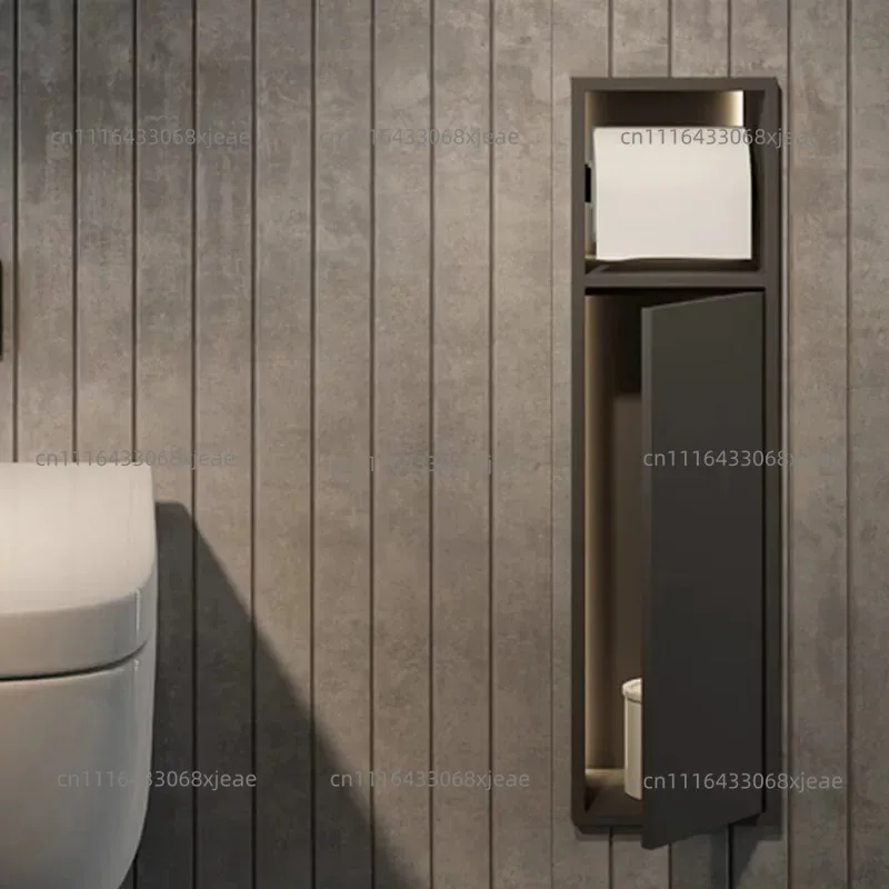 Toilet Hotel Shelf Toilet Roll Stand,Stainless Steel Niche Concealed Embedded Toilet