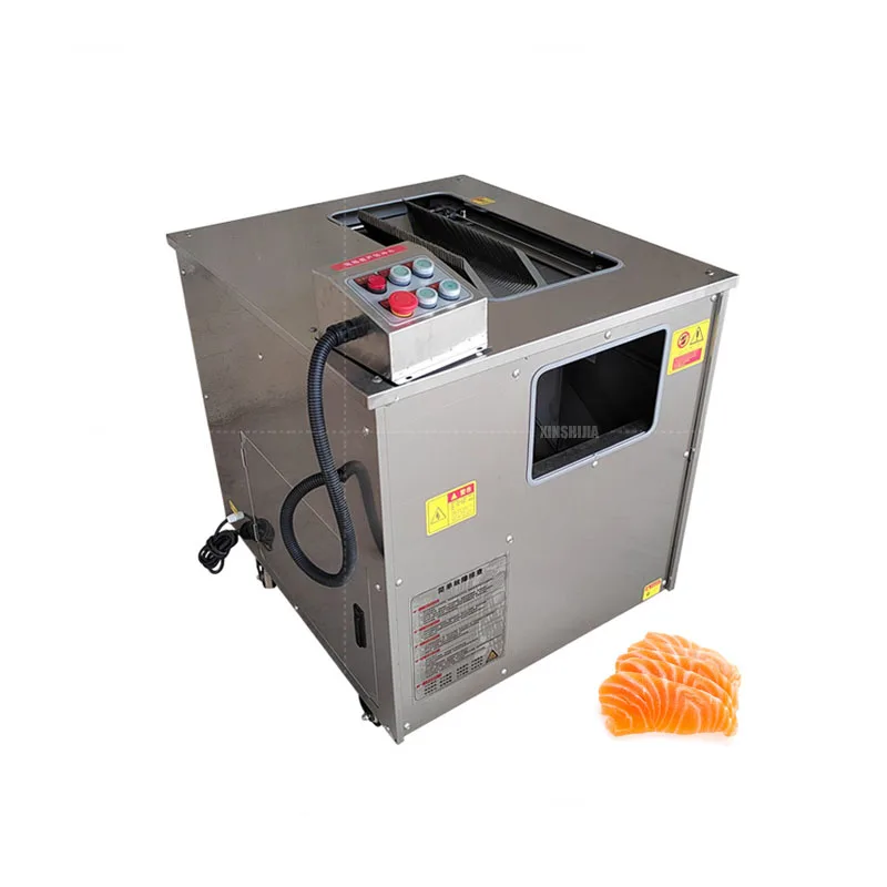 Máquina automática de corte oblicuo de carne Salmon Basa Pangasius Tilapia Dory procesamiento de filete de pescado