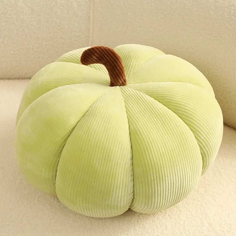 Simpatico peluche di zucca di Halloween in stile nordico, riempimento di piante morbide, oggetti di scena per le vacanze delle bambole, cuscino per divano, decorazione di mobili